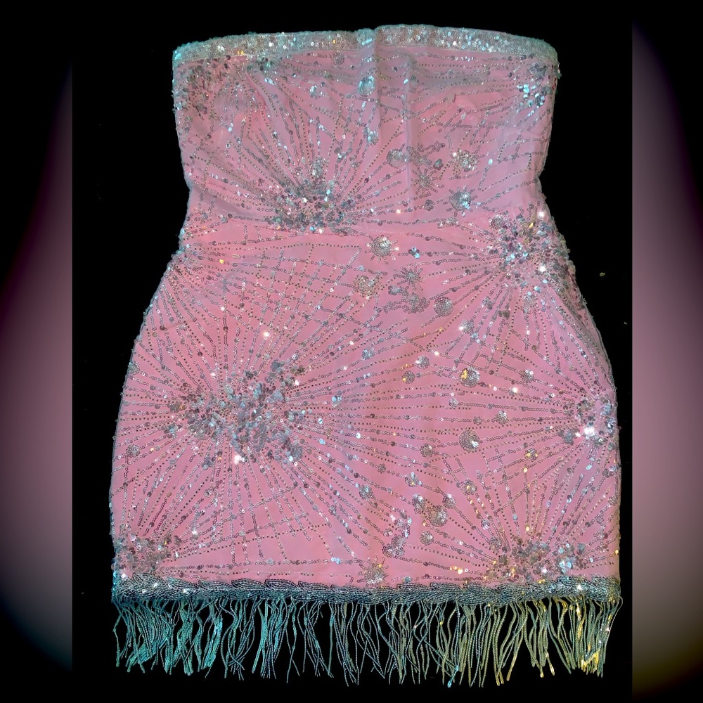 High demand, sold out, pink sequin Finesse dress!!
